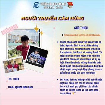 NGƯỜI TRUYỀN CẢM HỨNG #09