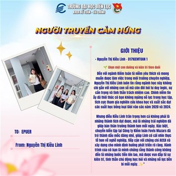 NGƯỜI TRUYỀN CẢM HỨNG #11