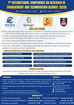 CALL FOR PAPERS – ICRMAT 2026